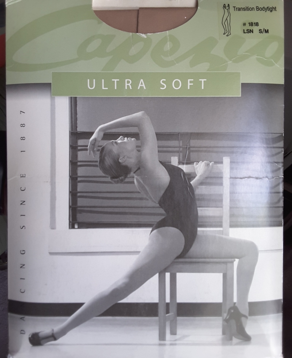 Capezio Ultra Soft Transition Bodytight Light Suntan Size S/M